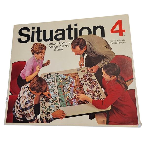 Situation 4 Parker Brothers Action Puzzle Game 1968 - Missing 1 Tank Puzzle Game - Picture 9 of 9